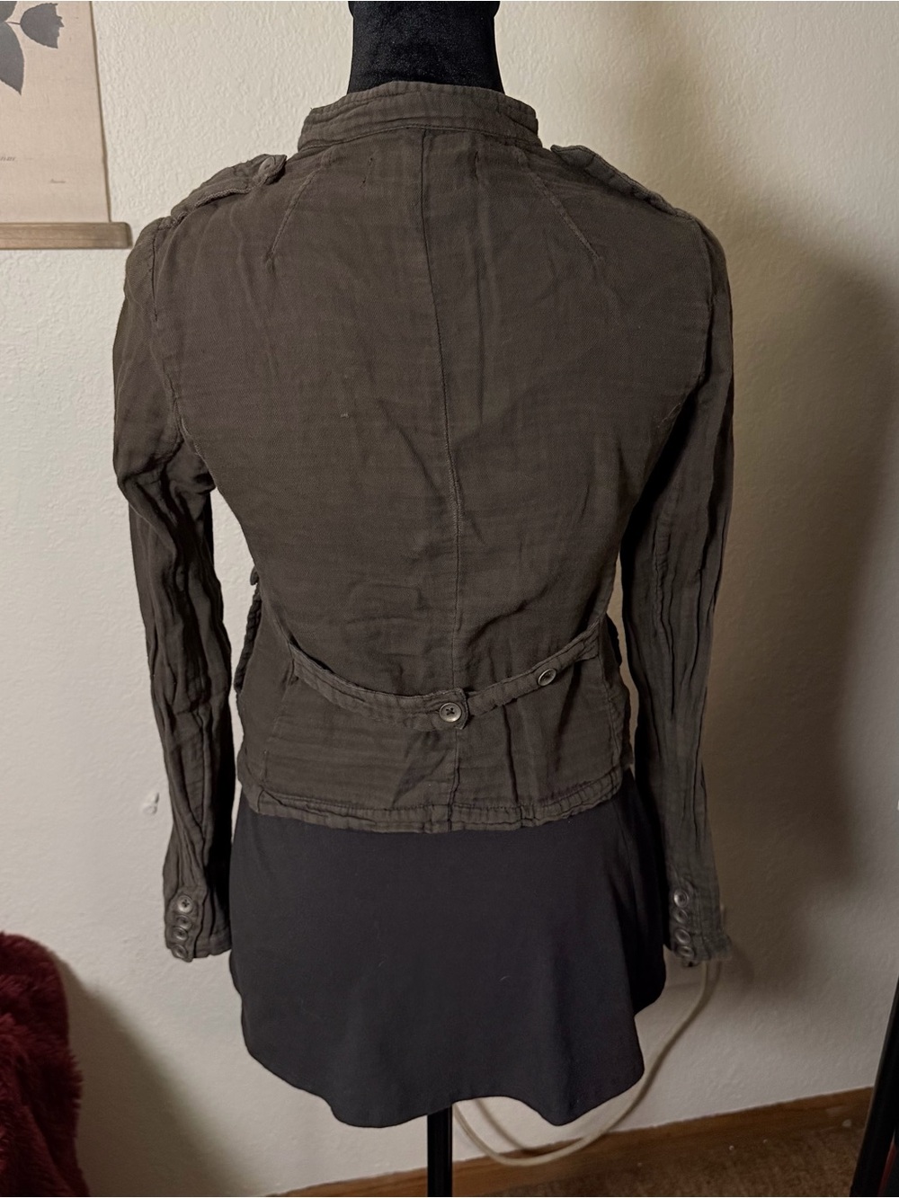 Gray Utility Button-Front Jacket - Picture 5 of 8